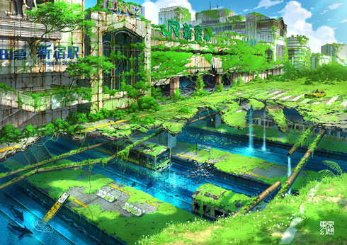 まるで人類滅亡後の景色のよう 荒廃した東京描く幻想的な