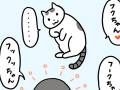 1度目は「ニャー」とお返事→しつこいのは「……（無視）」　2匹の猫との生活を描いた4コマ漫画に癒やされる