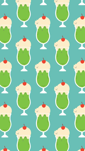 唐辛子 みせかけて ハブ対マングース 柄 壁紙 イラスト shimizu だまし絵 デザイン