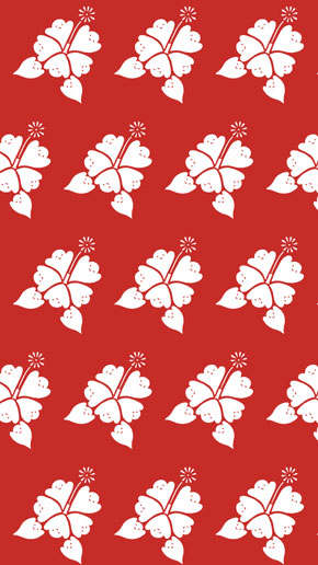 唐辛子 みせかけて ハブ対マングース 柄 壁紙 イラスト shimizu だまし絵 デザイン