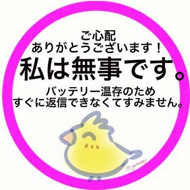被災 LINE アイコン 無事 安否 伝える 通知 スマホ 電池 画像