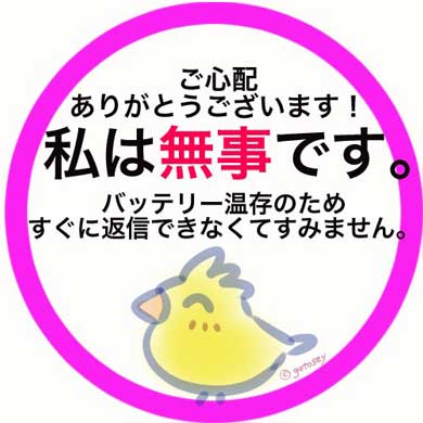 被災 LINE アイコン 無事 安否 伝える 通知 スマホ 電池 画像
