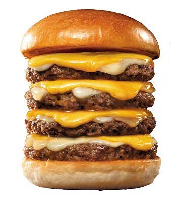 ロッテリア 4-dan 絶品チーズバーガー 4段 絶品戦隊 期間限定