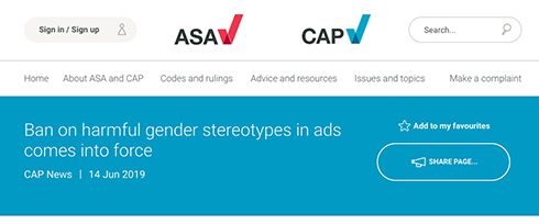 英国広告規制団体が“有害な”ステレオタイプを含む広告描写を禁止