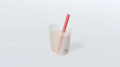 2秒ごとに2つに分裂 タピオカ 動画 バイバイン 増殖 増える CG