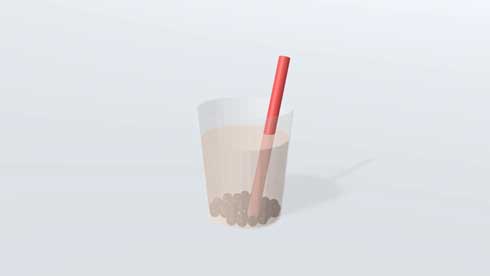 2秒ごとに2つに分裂 タピオカ 動画 バイバイン 増殖 増える CG