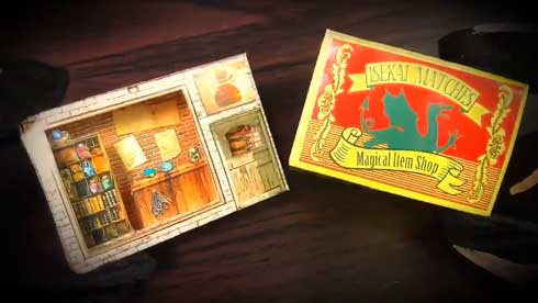 異世界 マッチ箱 工作 ネットプリント 魔法道具店 印刷 倉戸みと 中二病