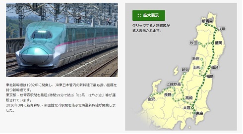 東北新幹線に使用されるE5系電車