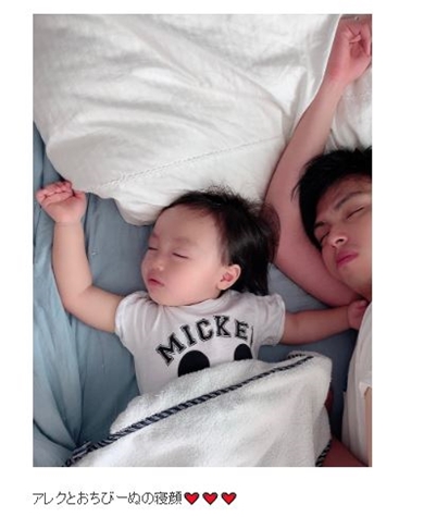 アレクサンダー 川崎希 おちびーぬ 寝顔 のんちゃん母ちゃん 息子