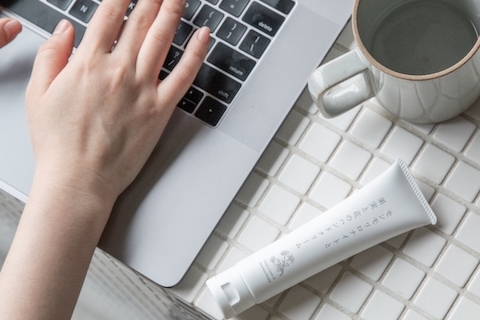 粘土のハンドクリーム