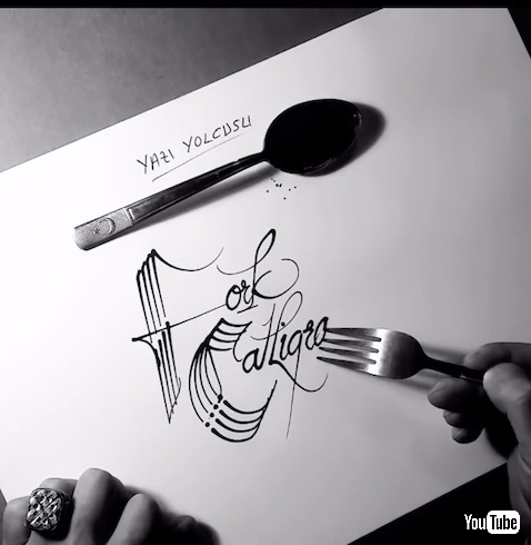 YAZIYOLCUSU レタリング 食器