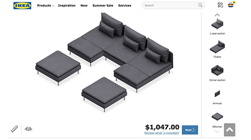 IKEAのソファー配置ツールを使ったクリエイティブ大喜利が勃発