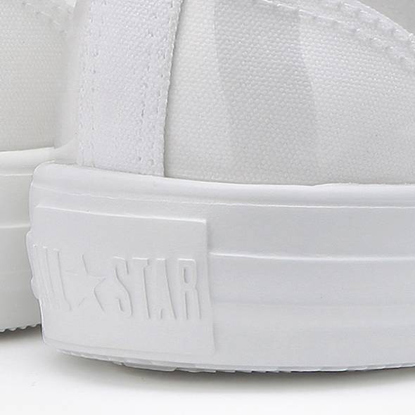 「オールスター ライト  クリアマテリアル HI」ホワイトかかと部分