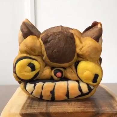 ネコバス パン 切る となりのトトロ イラスト かわいい