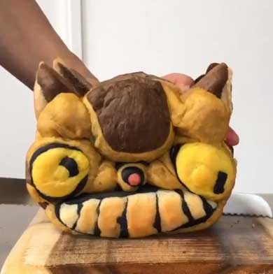 ネコバス パン 切る となりのトトロ イラスト かわいい