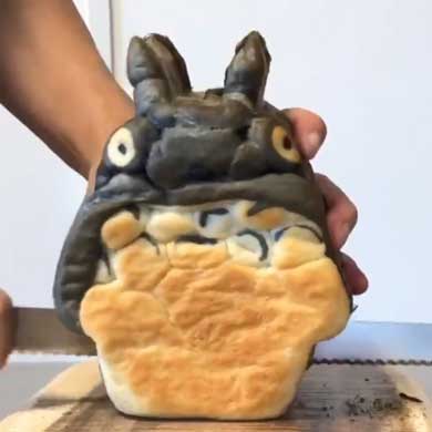 ネコバス パン 切る となりのトトロ イラスト かわいい