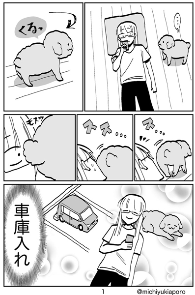 車庫入れクーさん