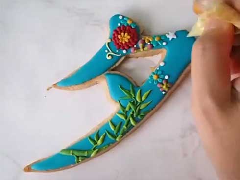 七夕 アイシングクッキー 上岡麻美 お菓子 デザイン 綺麗