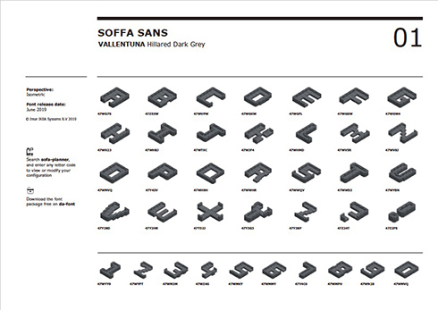 IKEA、ソファプランニングツール大喜利に便乗した"ソファフォント"を配布