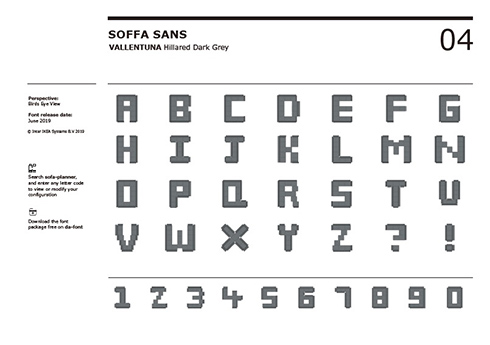 IKEA、ソファプランニングツール大喜利に便乗した"ソファフォント"を配布