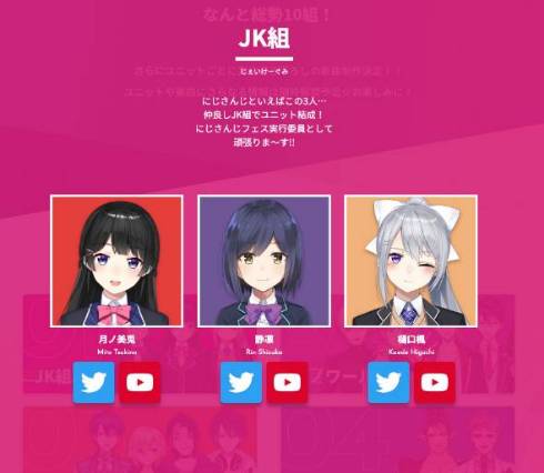 にじさんじ ライブ DMM music にじさんじMusic Festival JK組