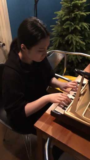 おもちゃ グランドピアノ ピアニスト 妻 即興 演奏