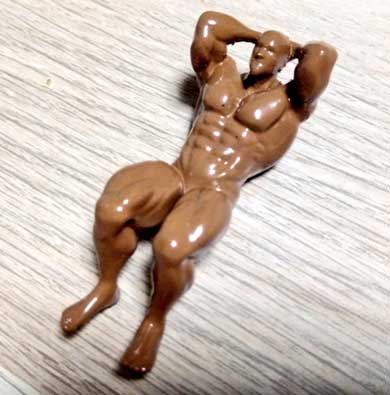 マッチョ 箸置き 日焼け 背筋 腹筋