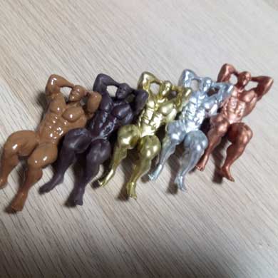 マッチョ 箸置き 日焼け 背筋 腹筋