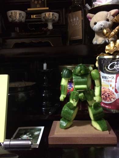 むせる 精霊馬 ボトムズ キュウリ ローラーダッシュ お盆