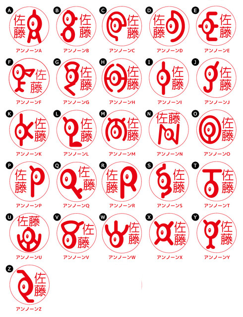 アンノーンPokemonPON