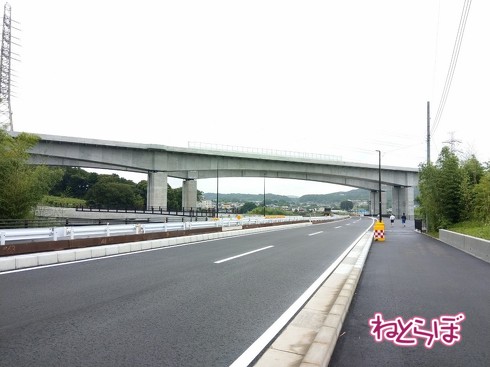 新東名の下をくぐる