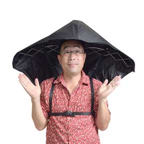 背負う 日傘 マイシャドーブレラ サンコー ハンズフリー