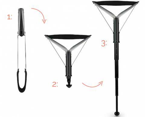 Sitpack ZEN 折りたたみ 椅子 世界最小 Y字 Makuake クラウドファンディング