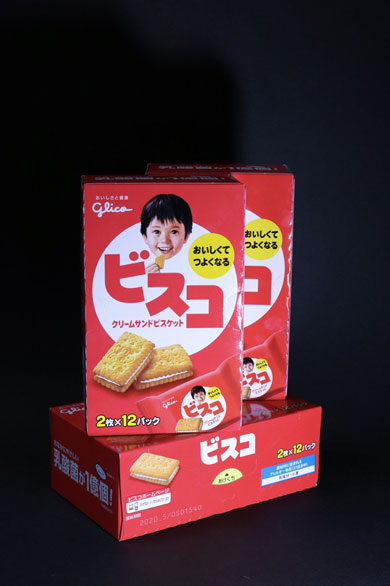 ビスコ 空箱 工作 はるきる お菓子 箱 アイアンマン ビスコ坊や