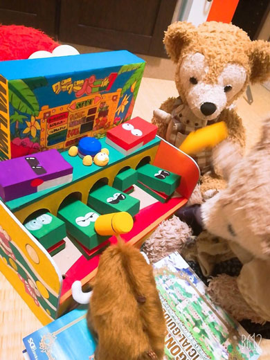 中学生 娘 作った 工作 手作り ワニワニパニック 段ボール 手動 再現