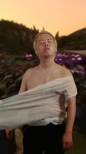 どこでもフジロック ぼく脳 芝生 霧吹き イヤホン レッチリ 疑似 フェス 雰囲気