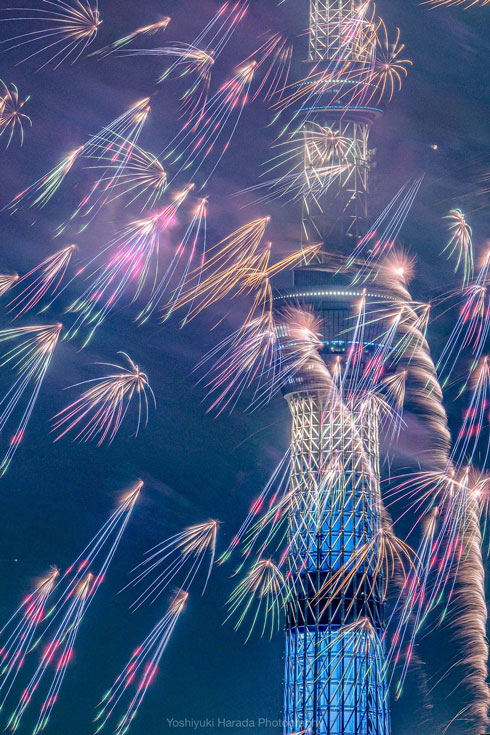 隅田川花火大会 写真 強風 現代アート 撮影 きれい 美しい