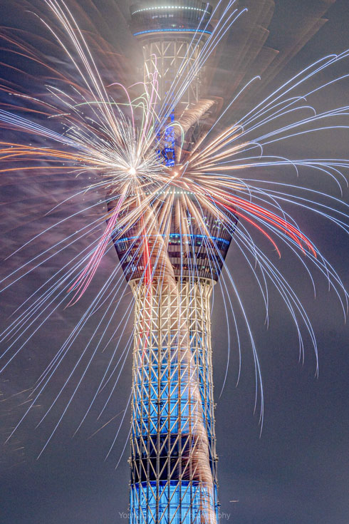隅田川花火大会 写真 強風 現代アート 撮影 きれい 美しい