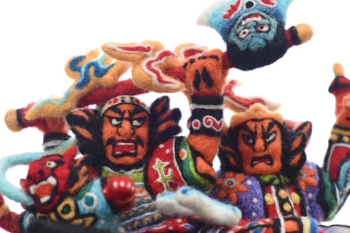 ねぶた 青森 羊毛フェルト