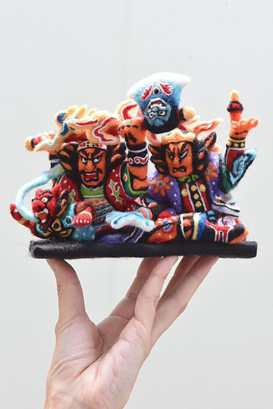 ねぶた 青森 羊毛フェルト