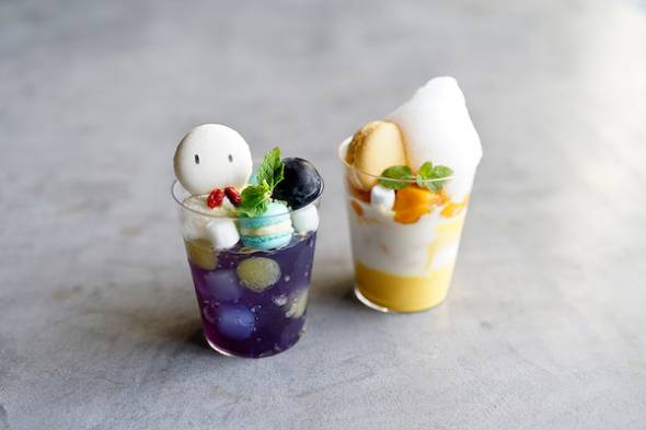 「天気の子」コラボカフェメニューデザート2種イメージ