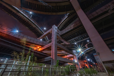 夜景 ジャンクション JCT かっこいい 写真