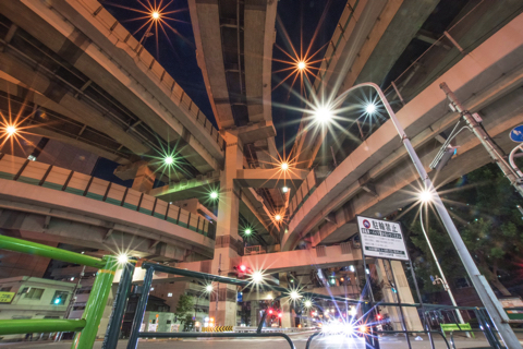 夜景 ジャンクション JCT かっこいい 写真