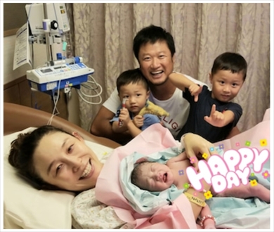 小原正子 出産 こうめ 第3子 計画無痛分娩 ブログ マック鈴木 息子 誠希千 誠八