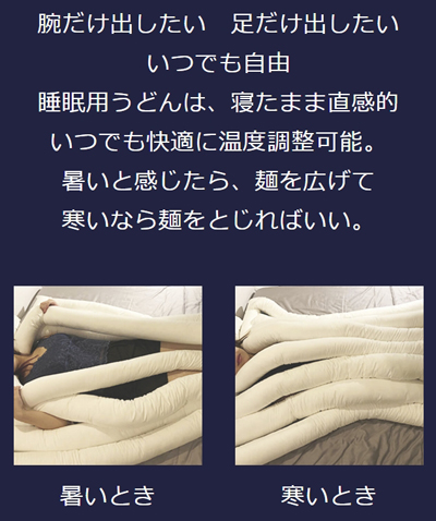 睡眠用うどん