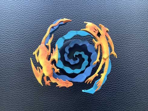 遊戯王カード 融合 フィギュア 3Dプリンタ 立体