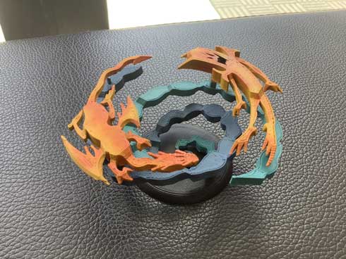 遊戯王カード 融合 フィギュア 3Dプリンタ 立体