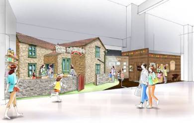 「ひつじのショーンビレッジ ショップ＆カフェ」外装イメージ