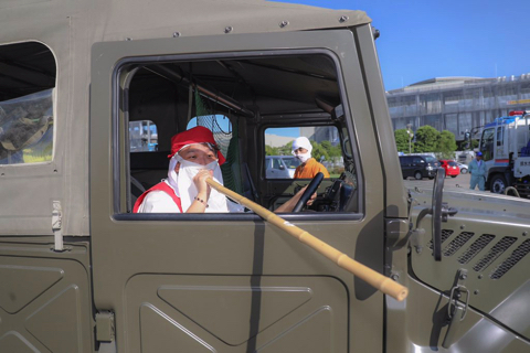 もののけ姫 コスプレ コミケ 防災公園 自衛隊