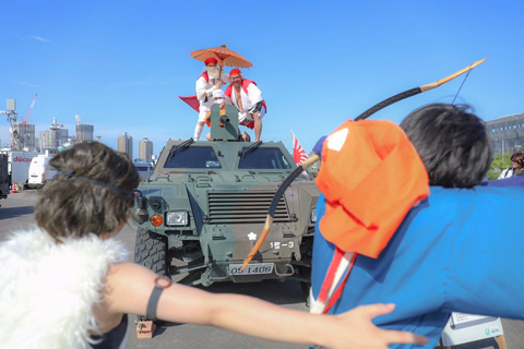 もののけ姫 コスプレ コミケ 防災公園 自衛隊